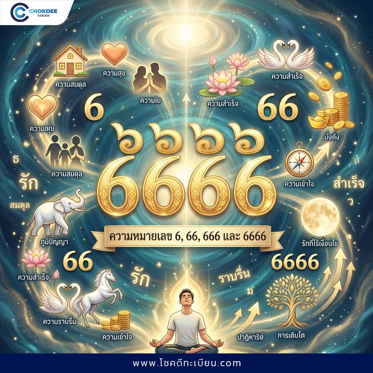 เลข 6, 66, 666 และ 6666 ทะเบียนรถ เสริมเสน่ห์และชื่อเสียง