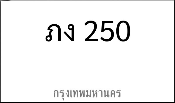 ทะเบียนรถยนต์ ภง 250