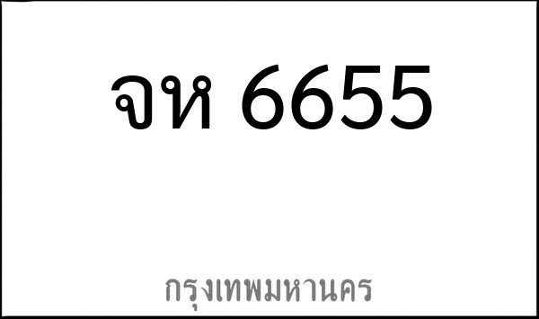 ทะเบียนรถยนต์ จห 6655